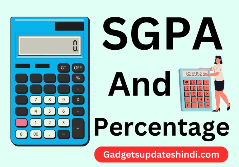 Sgpa And Percentage