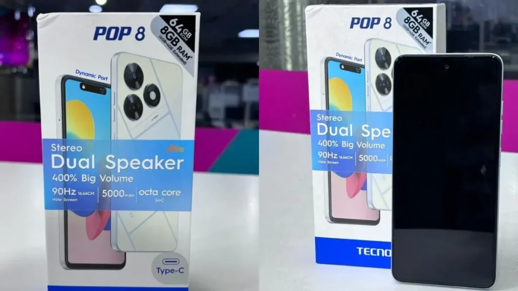 Tecno Pop 8 Smartphone Features