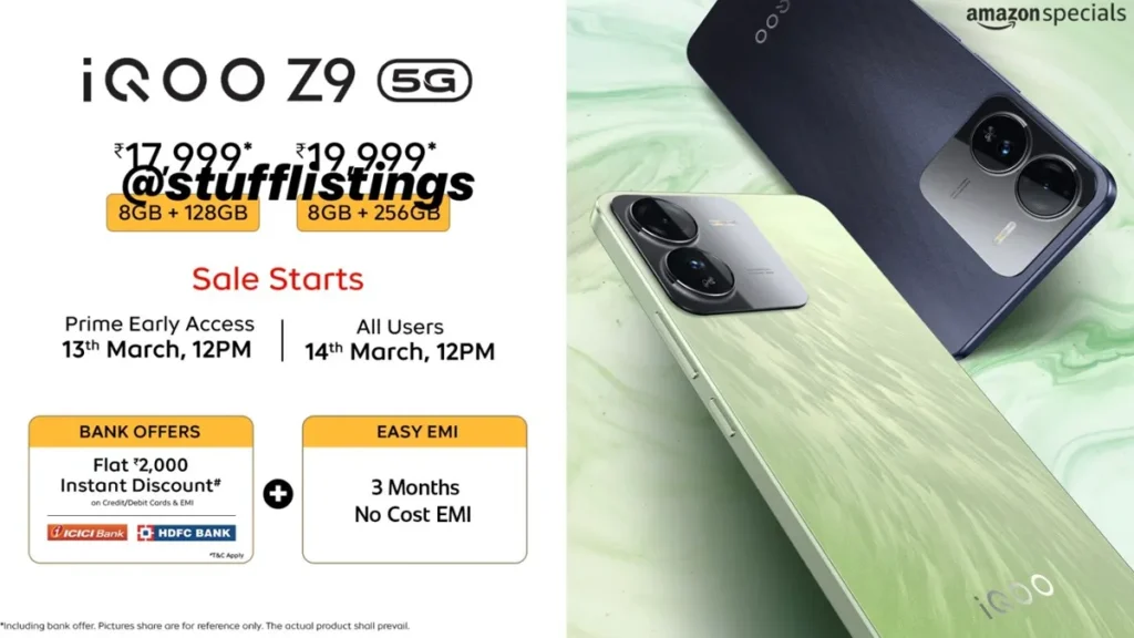 Iqoo Z9 5G Price Leak