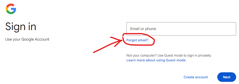 How to know Gmail account address